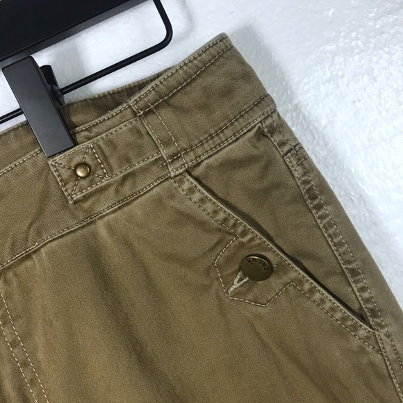 Cache 6 Brown Button Detail Casual Trouser Pants - Picture 7 of 8